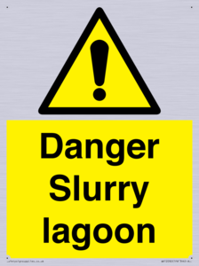 Danger Slurry lagoon